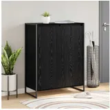 vidaXL Schuhschrank 79 x 36 x 100 cm schwarz / Eichen-Optik