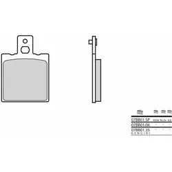 Brembo S.p.A. Organische Bremsbeläge - 07BB0106