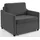 Atlantic Home Collection XXL-Sessel Anella Cord 93 x 85 x 92 cm grau mit Schlaffunktion
