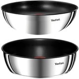 TEFAL INGENIO EMOTION WOK PFANNE 26 CM + SCHMORPFANNE 24 CM, PFANNEN, 2-TEILIG