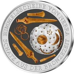 Silber-Prägungen "Himmelsscheibe von Nebra" - Doppel-Start