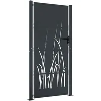 vidaXL Gartentor 105 x 205 cm Anthrazit/Stahl
