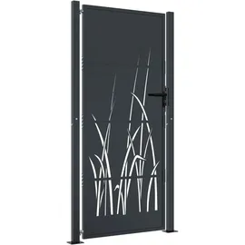 vidaXL Gartentor 105 x 205 cm Anthrazit/Stahl