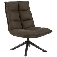 Loungesessel - grau - matt schwarz - Microfaser Sessel Cocktailsessel