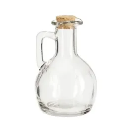 Relaxdays Öl- & Essigkanne 2er Set 180 ml Glas transparent