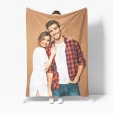 Gudina Personalisierte Decke, Fotodecke mit Eigenem Foto,Individuelle Decke mit Foto und Worten. Geschenke für Mama, Papa, Kind, Liebhaber, Freund,(80x120cm)