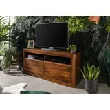 MASSIVMOEBEL24.DE Tv-board Sheesham 130x40x58 walnuss gewachst Toronto 219