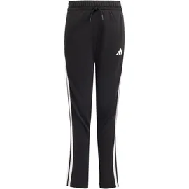 adidas Seasonal Essentials Tiberio 3-Streifen French Terry Jogginganzug Kinder JI6036 - black/white/pure ruby 128