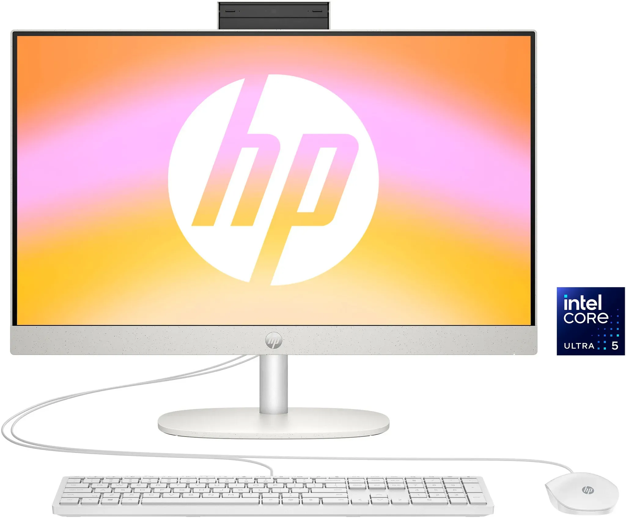 HP All-in-One PC "24-cr1201ng" Computer Gr. Windows 11, 16 GB RAM 512 GB SSD, weiß (shell white) All in One PC