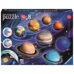 Ravensburger 3D-Puzzle 11668 Planetensystem 522 Teile Puzzleball, 522 Puzzleteile bunt