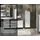 Germania Scantic Midischrank 34 x 120 x 34 cm Weiß