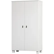 Woood Kleiderschrank Ties 111 x 202 x 55 cm Weiß