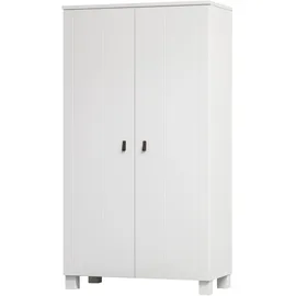 Woood Kleiderschrank Ties 111 x 202 x 55 cm Weiß