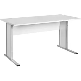 MÖBELPARTNER Schreibtisch Serie 4000 Lichtgrau