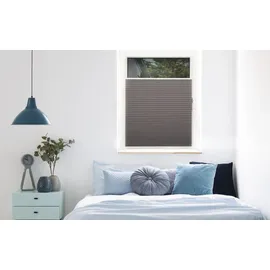 MYDECO Plissee Free 100 x 130 cm hellgrau