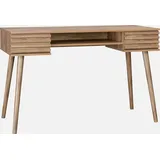 sweeek - Schreibtisch mit 2 Schubladen - Natur