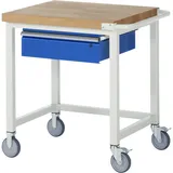 Rau Fahrbare Werkbank mit Querstrebe und Schublade BxTxH 750x700x880mm