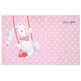 BabyGlück Kinderteppich Baby Glück Hase rosa, rechteckig rosa 160 cm x 100 cm