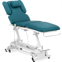 Physa Massageliege elektrisch 3 Motoren 300 W 185 x 67 x 62 84 cm 200 kg weiß/türkis - Elektrische Massageliegen physa