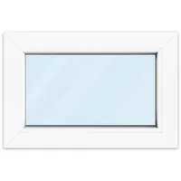 Kellerfenster 60 x 40 cm, Kunststoff, aluplast IDEAL 4000, Weiß, 2-fach Verglasung, Dreh-Kipp-Öffnung, individuell konfigurieren
