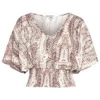 Buffalo Kurzarmshirt Damen beige bedruckt Gr.36/38