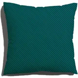 Schlafgut Woven Fade Bettwäsche Kissenbezug einzeln 80x80 cm | petrol-deep-green-deep - grün