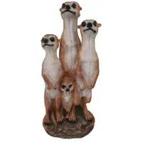 FD Dekofigur Erdmännchen Familie 50,5 x 23 cm braun