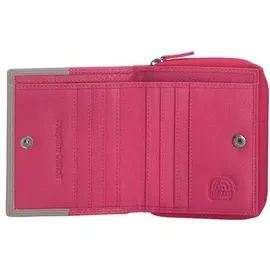 Josephine Osthoff Geldbörse Reißverschluss klein Unisex Portemonnaie fuchsia
