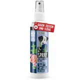 Zeckenspray Hund Z-Spray mit Geraniol – Pflanzliches Flohspray tierärztlich entwickelt – Zeckenschutz Hund mit Teebaum- & Nelkenöl und Zitrus-Extrakt – Floh und Zeckenschutz für Hunde von TIERLIEBAHER