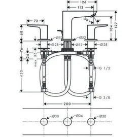 Hansgrohe Talis E 150 Zweihandmischer DN 15 (71733000)