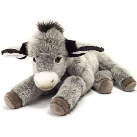 Teddy-Hermann Esel liegend 50 cm Grau