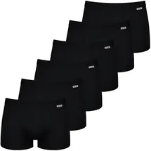 Nur Der Retro Pants Boxer Cotton Stretch schwarz/weiß L 6er Pack