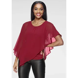 LAURA SCOTT Chiffonbluse Gr. 36, rot (aus nachhaltigem material)), , 37010341-36