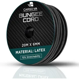 CARGO VA Intelligent Vehicle Accessories Gummiseil 6 mm 20 m Schwarz