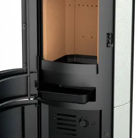 THERMIA München XL Stahl Schwarz/Abdeckplatte Kalkstein