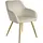 Tectake Esszimmerstuhl Marilyn gepolstert creme/gold