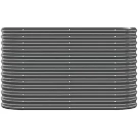 vidaXL Hochbeet Pulverbeschichteter Stahl 114 x 40 x 68 cm Anthrazit