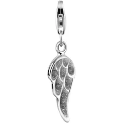 Nenalina Anhänger Flügel Emaille Glitzer 925 Silber Charms & Kettenanhänger   Damen 