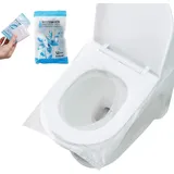 50 Stück Einweg-toilettensitzbezüge Aus Kunststoff, Wasserdicht, Tragbar, Einzeln Verpackt, Antibakterielles Material, Standardgröße Für Kinder, Reisen, Camping, Badezimmer