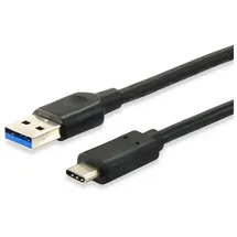 Equip 12834107 USB 3.2 Gen 1 A auf C Kabel, M/M, 1,0m, 5Gbps, Schwarz