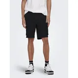 ONLY and SONS ONLY & SONS ONSCam Stage Cargo Shorts PK 6689 Cargoshorts Schwarz - 35/36