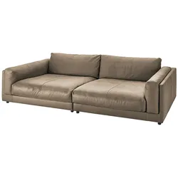 KAWOLA Big Sofa RAINA Leder taupe