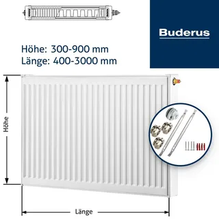 Buderus Logatrend, VC-profiliert, Typ 21 mit Wandbefestigung