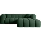 altdecor Ecksofa Grün, 5-Sitzer, L-Form, Ottomane rechts, 231x173 cm, Wohnzimmer, Sofas & Couches, Wohnlandschaften, Ecksofas