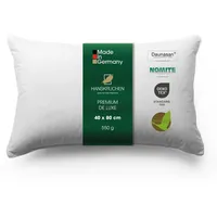 HANSKRUCHEN Premium de Luxe Daunenkissen 40 x 80 cm Weiß