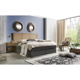 SIT Möbel Boxspringbett 200 x 204 cm Grau