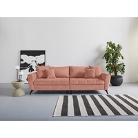 INOSIGN Big-Sofa »Lörby«, auch mit Aqua clean-Bezug, feine Steppung im Sitzbereich, lose Kissen rosa
