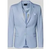 zuitable Slim Fit 2-Knopf-Sakko mit Pattentaschen Modell 'Nick', Hellblau, 46
