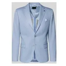 zuitable Slim Fit 2-Knopf-Sakko mit Pattentaschen Modell 'Nick', Hellblau, 46