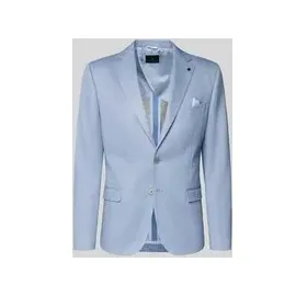 zuitable Slim Fit 2-Knopf-Sakko mit Pattentaschen Modell 'Nick', Hellblau, 46